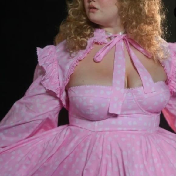 NWT Selkie Two Hearts High Court Party Dress 4x - Picture 3 of 15